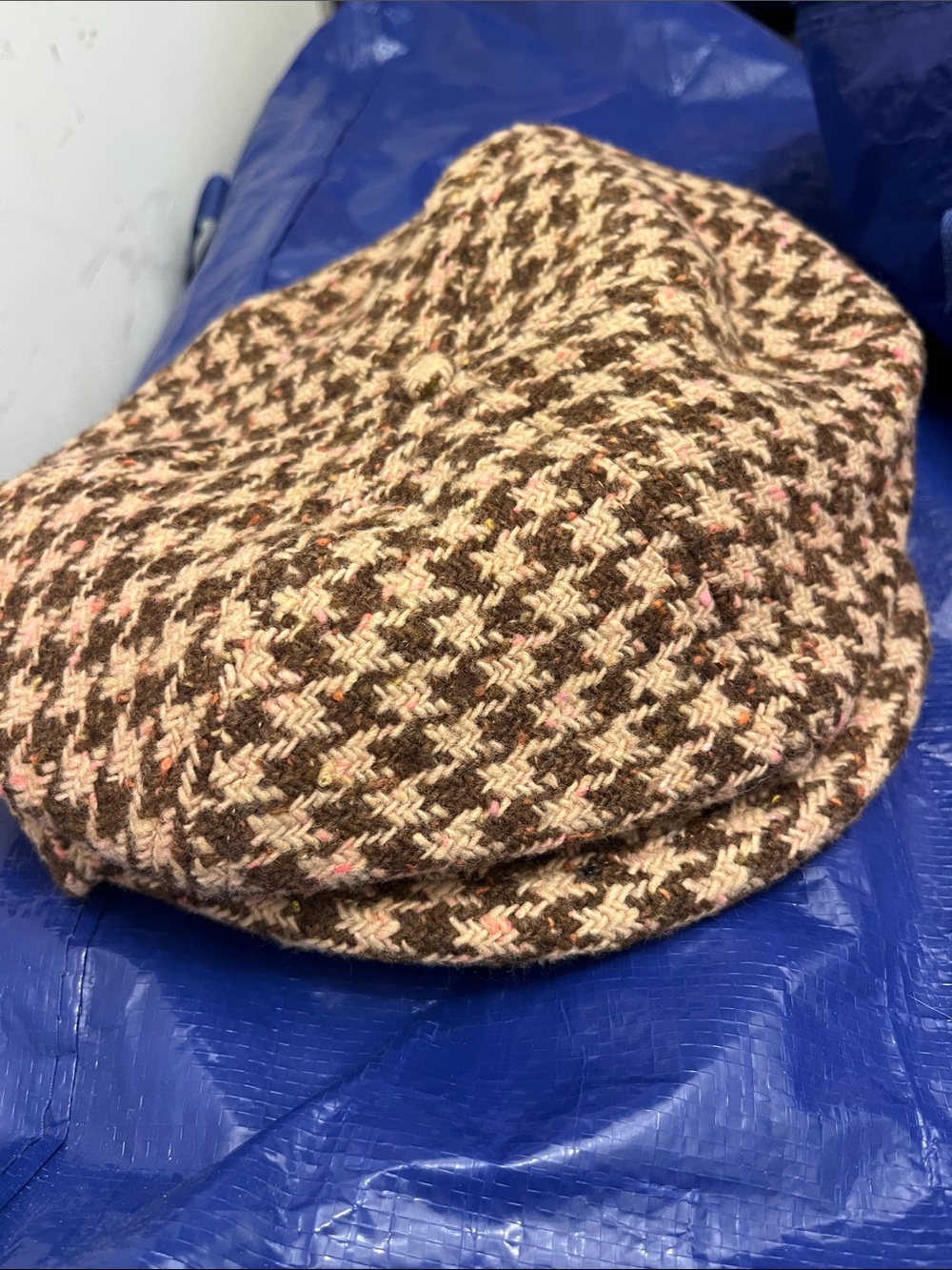 Jacqueline Lamont Brown Newsboy Cap vintage